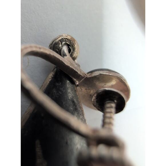 VTG SIAM 925 Sterling Silver Dancers Set: Bracelet & Screwback Earrings +1 - Picture 12 of 16